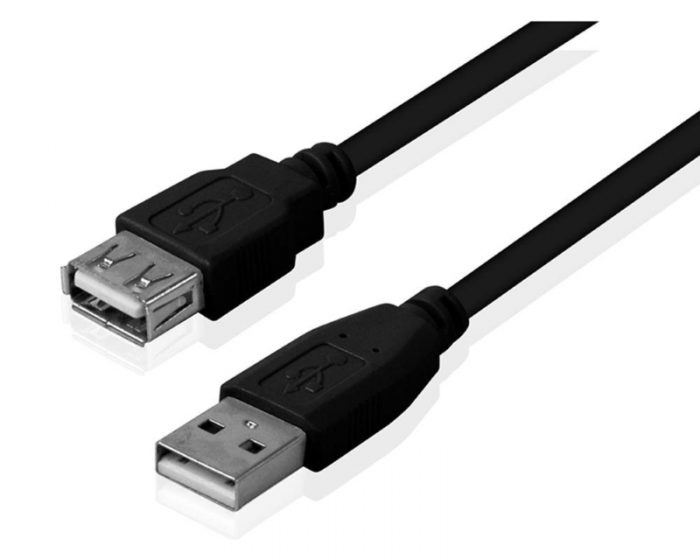 FAST ASIA 8.60602E+12 Kabl USB A - USB A M/F (produžni) 3m crni