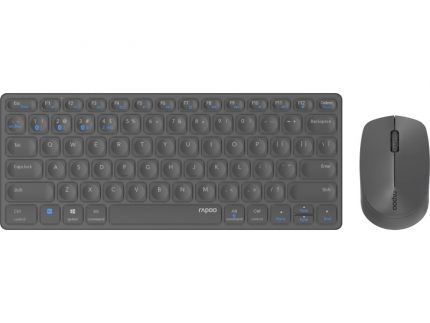 RAPOO Komplet tastature i miša 9600M Multi Mode Wireless US Combo set tamno sivi