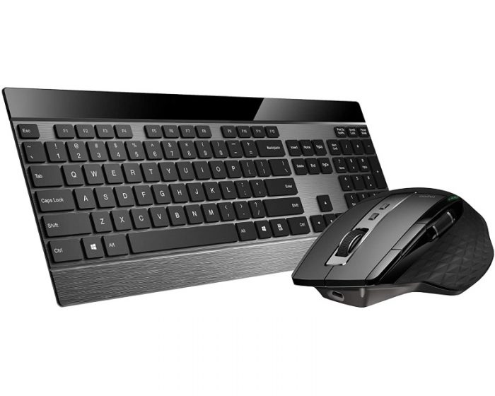 RAPOO Komplet tastature i miša 9900M Multi Mode Wireless US Combo set crni
