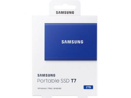 SAMSUNG 8.80609E+12 Portable T7 2TB plavi eksterni SSD MU-PC2T0H